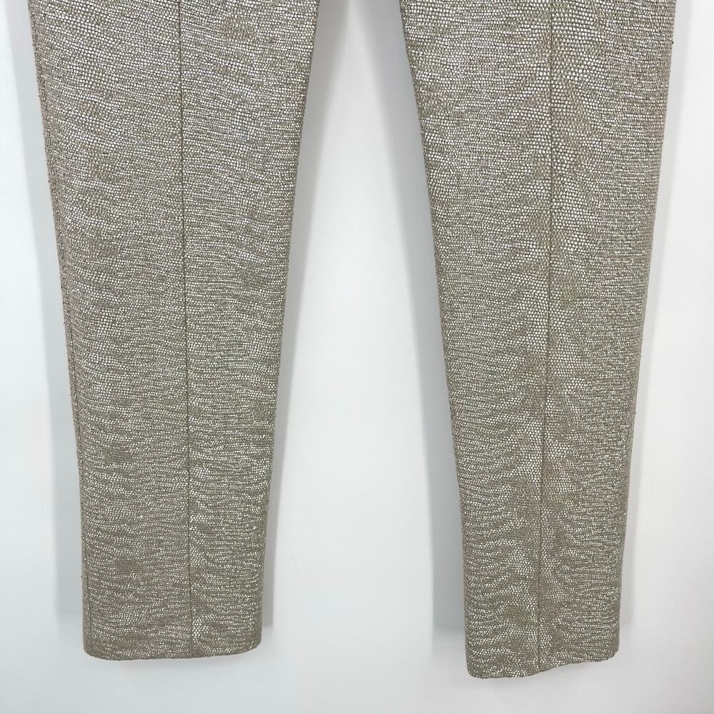 Zimmermann | NWT Coaster Metallic Split Pants in Champagne Silver Size 1 / US 6 - Picture 12 of 14